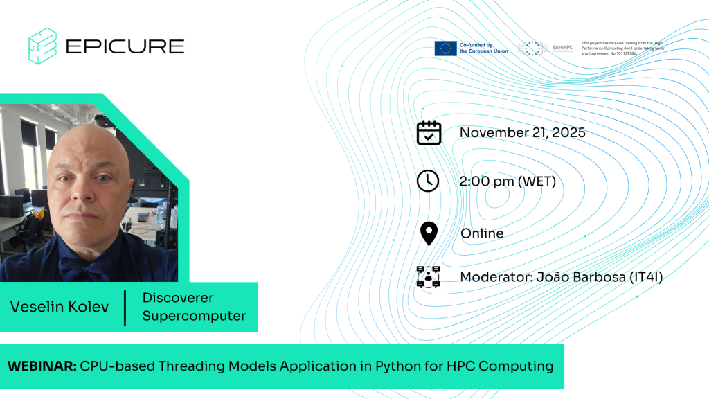 A photo including basic information about the webinar.