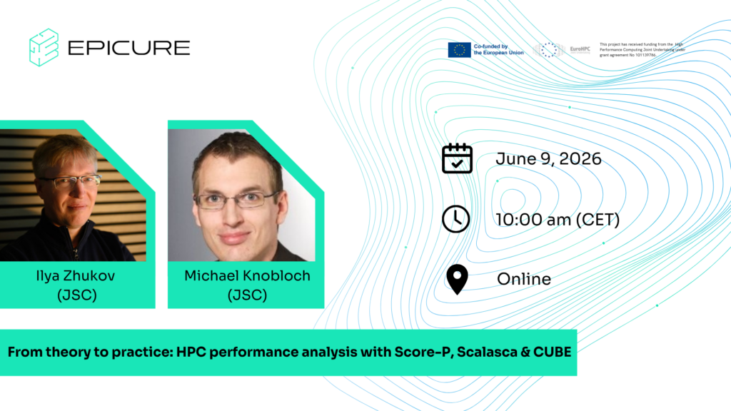 An image with the date and time of the webinar. Also pictures of the speakers, Ilya and Michael, two men with glasses.